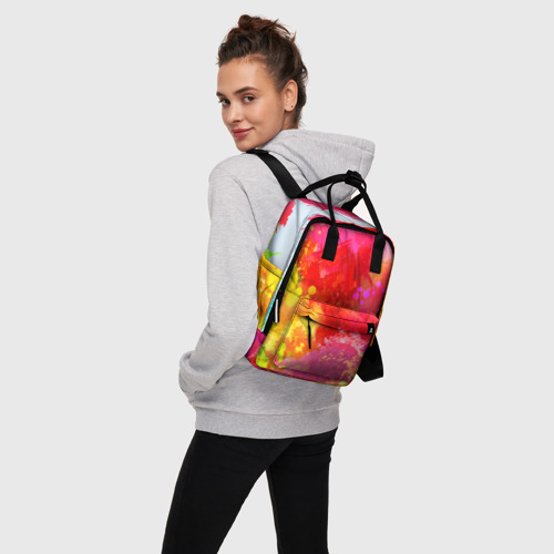 Женский рюкзак 3D брызги краски - фото 3