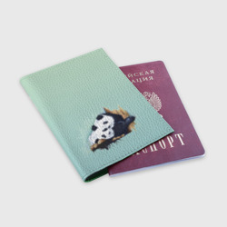 Обложка для паспорта матовая кожа Акварельные панды - фото 2