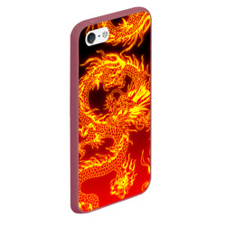 Чехол для iPhone 5/5S матовый Дракон - фото 2