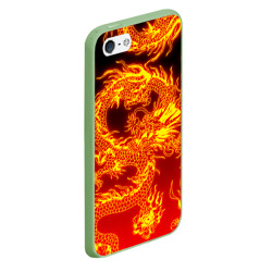 Чехол для iPhone 5/5S матовый Дракон - фото 2
