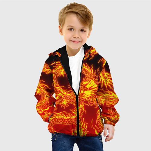 Детская куртка 3D Дракон, цвет черный - фото 3