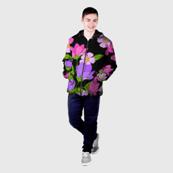 Мужская куртка 3D Ночные цветы - фото 2