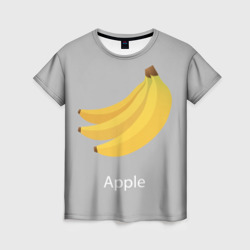Женская футболка 3D Banana apple