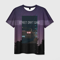 Мужская футболка 3D Street Drift Gang Дрифт