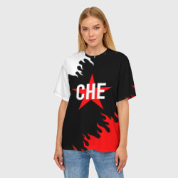 Женская футболка oversize 3D Che Guevara Че Гевара - фото 2