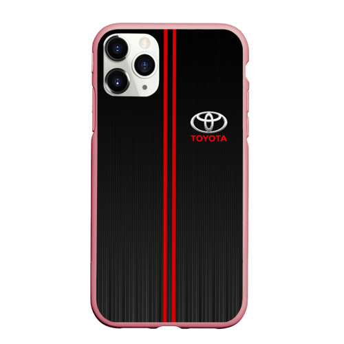 Чехол для iPhone 11 Pro Max матовый Toyota passion for life, цвет баблгам