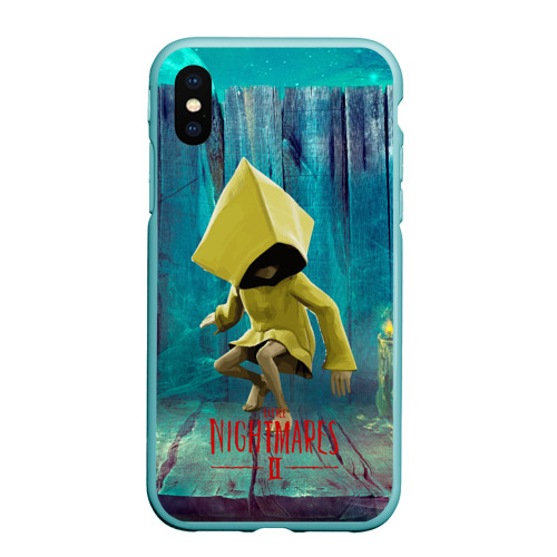 Чехол для iPhone XS Max матовый Little Nightmares 2, цвет мятный