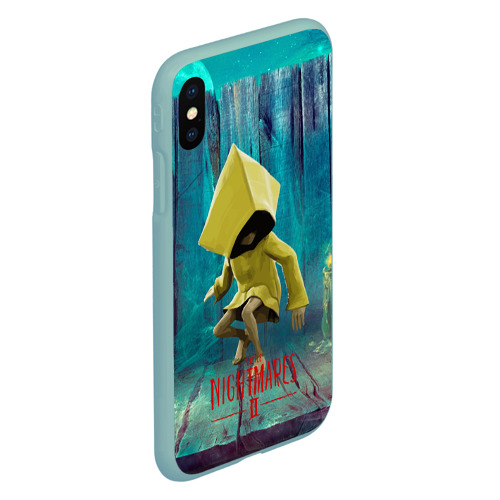 Чехол для iPhone XS Max матовый Little Nightmares 2, цвет мятный - фото 3