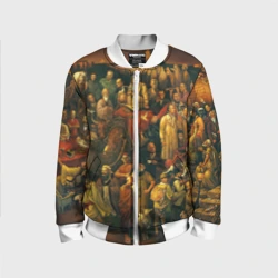 Детский бомбер 3D 100 знаменитых людей картина