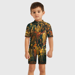 Детский купальный костюм 3D 100 знаменитых людей картина - фото 2