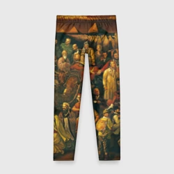 Детские леггинсы 3D 100 знаменитых людей картина