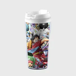Термокружка-непроливайка One Piece стикербомбинг