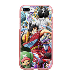 Чехол для iPhone 7Plus/8 Plus матовый One Piece стикербомбинг