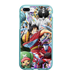 Чехол для iPhone 7Plus/8 Plus матовый One Piece стикербомбинг