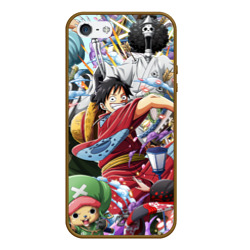 Чехол для iPhone 5/5S матовый One Piece стикербомбинг