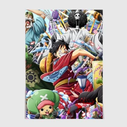 Постер One Piece стикербомбинг