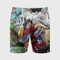 Мужские шорты спортивные One Piece стикербомбинг