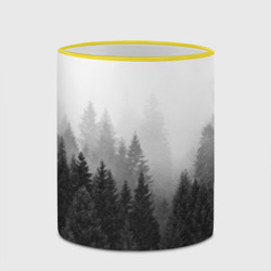 Кружка с полной запечаткой Туманный лес ёлок - фото 2