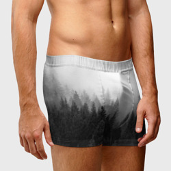 Мужские трусы 3D Туманный лес ёлок - фото 2