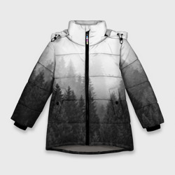 Зимняя куртка для девочек 3D Туманный лес