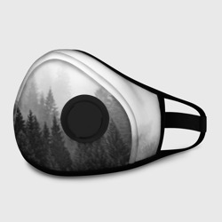Маска из неопрена Туманный лес ёлок