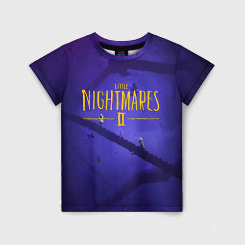 Детская футболка с принтом Little nightmares литл найтмерс, вид спереди №1