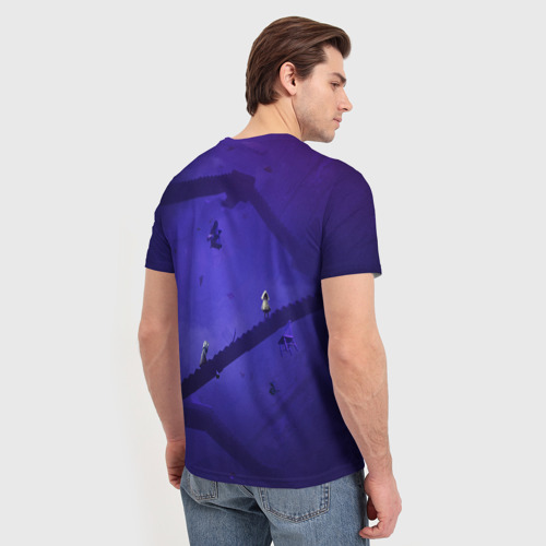 Мужская футболка 3D с принтом LITTLE NIGHTMARES | ЛИТЛ НАЙТМЕРС, вид сзади #2