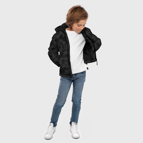 Зимняя куртка для мальчиков 3D Спец камуфляж, цвет черный - фото 5