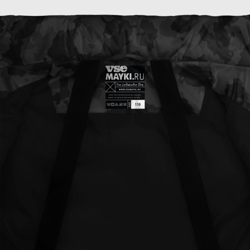 Зимняя куртка для девочек 3D Спец камуфляж, цвет черный - фото 7