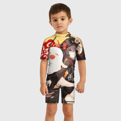 Детский купальный костюм 3D Genshin Impact HU Tao - фото 2