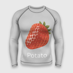 Мужской рашгард 3D Strawberry potatoes