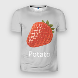 Мужская футболка 3D Slim Strawberry potatoes