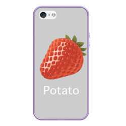 Чехол для iPhone 5/5S матовый Strawberry potatoes