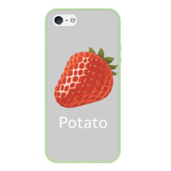 Чехол для iPhone 5/5S матовый Strawberry potatoes