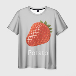 Мужская футболка 3D Strawberry potatoes