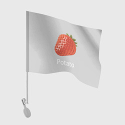 Флаг для автомобиля Strawberry potatoes