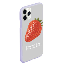 Чехол для iPhone 11 Pro матовый Strawberry potatoes - фото 2