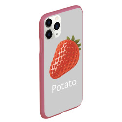 Чехол для iPhone 11 Pro Max матовый Strawberry potatoes - фото 2