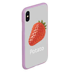 Чехол для iPhone XS Max матовый Strawberry potatoes - фото 2