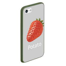 Чехол для iPhone 5/5S матовый Strawberry potatoes - фото 2