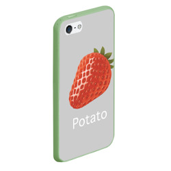 Чехол для iPhone 5/5S матовый Strawberry potatoes - фото 2