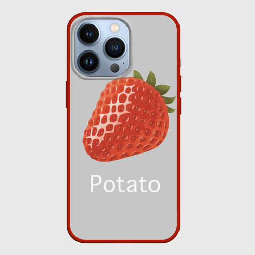 Чехол для iPhone 13 Pro Strawberry potatoes, цвет красный