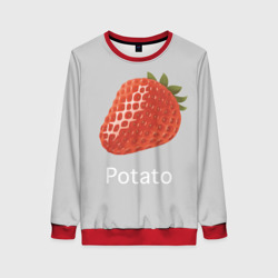 Женский свитшот 3D Strawberry potatoes
