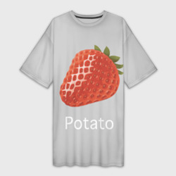 Платье-футболка 3D Strawberry potatoes