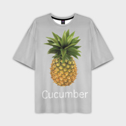 Мужская футболка oversize 3D Pineapple cucumber