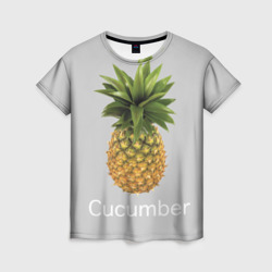 Женская футболка 3D Pineapple cucumber