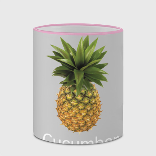Кружка с полной запечаткой с принтом Pineapple cucumber, фото #4