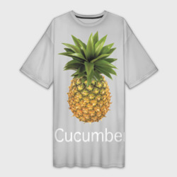 Платье-футболка 3D Pineapple cucumber