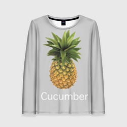 Женский лонгслив 3D Pineapple cucumber