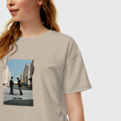 Женская футболка хлопок Oversize Pink Floyd - фото 2